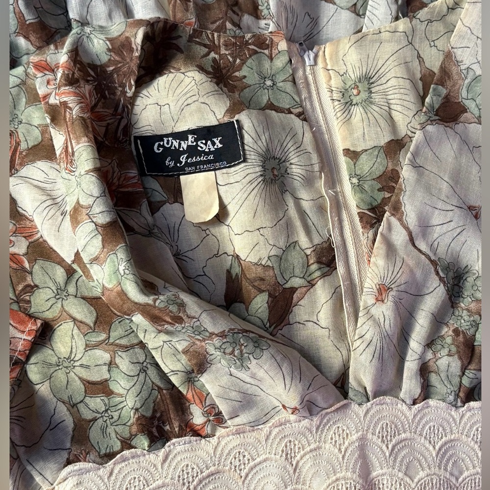 Gunne Sax Vintage Floral Dress